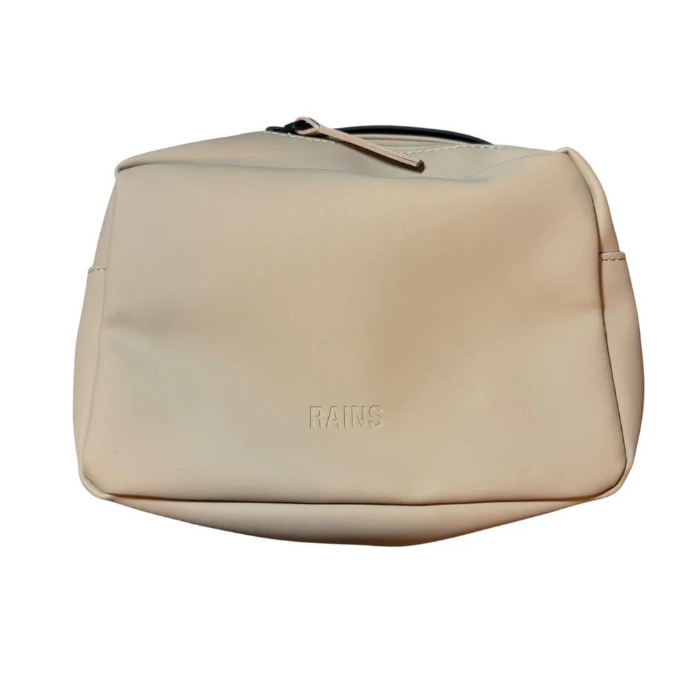 Rains Box Bag Sand Beige Waterproof Crossbody Minimalist Unisex Shoulder Bag New